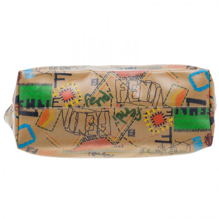 مملوكة مسبقًا Fendi Graffiti Multicolor Roll Tote Shopper Bag