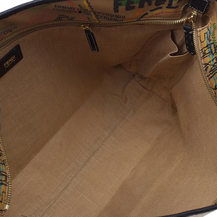 مملوكة مسبقًا Fendi Graffiti Multicolor Roll Tote Shopper Bag