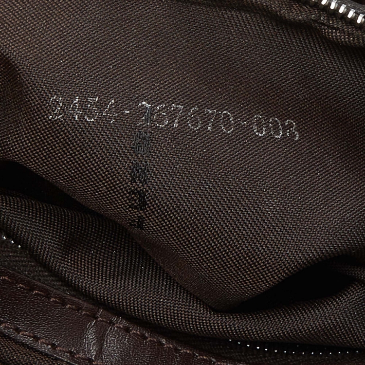 Pre Owned Fendi Tobacco Zucca Canvas and Leather Baguette Bag