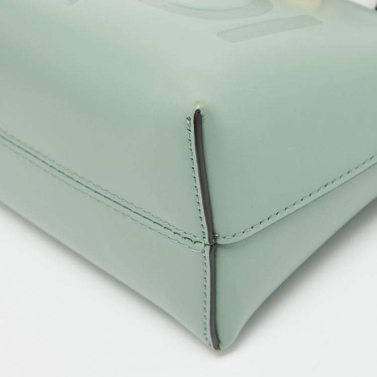 مملوكة �مسبقًا Fendi Mint Green Leather Mini By The Way Satchel
