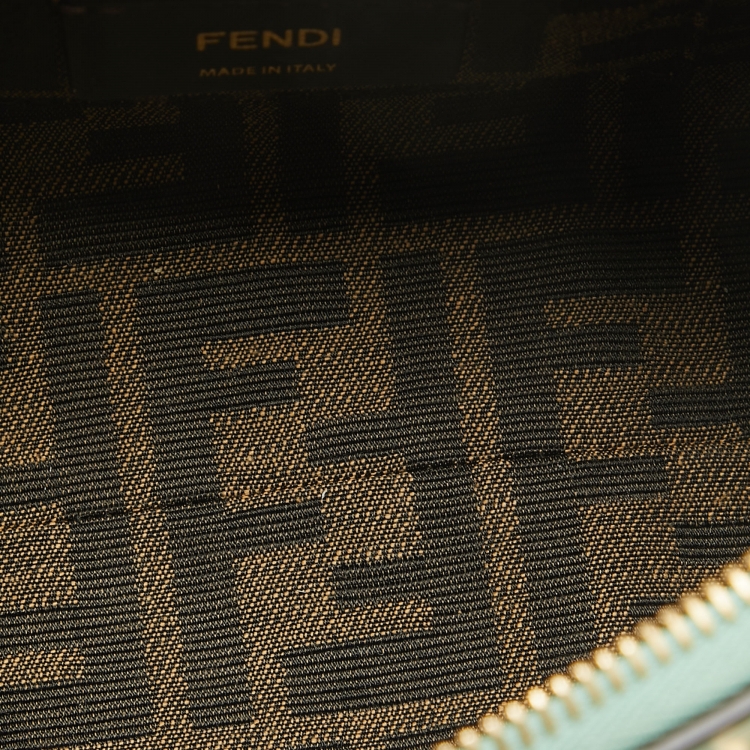 مملوكة مسبقًا Fendi Mint Green Leather Mini By The Way Satchel