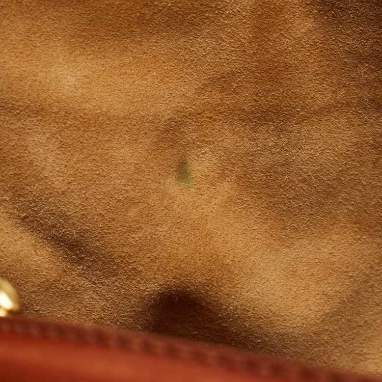 مملوكة مسبقًا Fendi Black/Brown Leather and Canvas Large Peekaboo Top Handle Bag