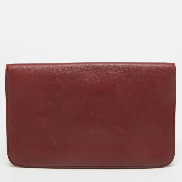 Pre Owned Fendi Multicolor Leather 2Jours Envelope Clutch
