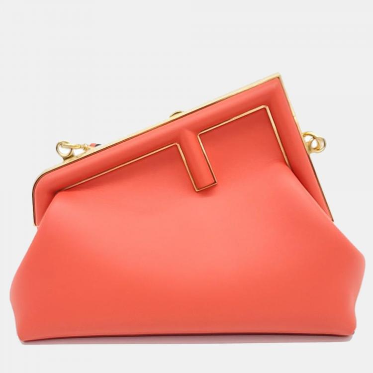 Pre Owned Fendi leather First Small Crossboody Bag