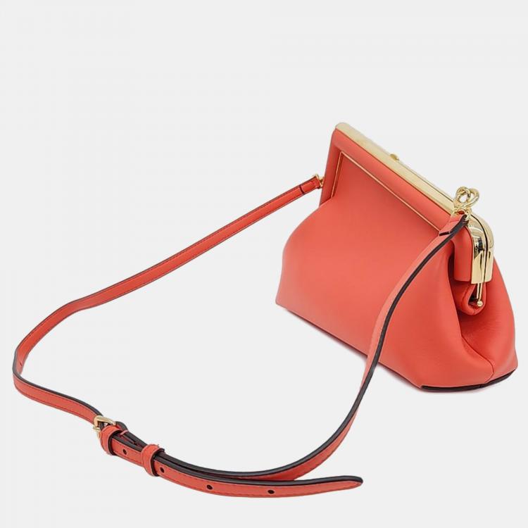 Pre Owned Fendi leather First Small Crossboody Bag