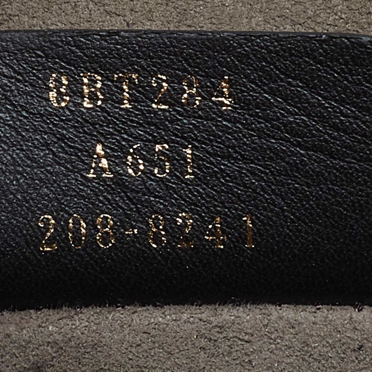 Pre Owned Fendi Brown/Black Leather Kan I F Logo Shoulder Bag