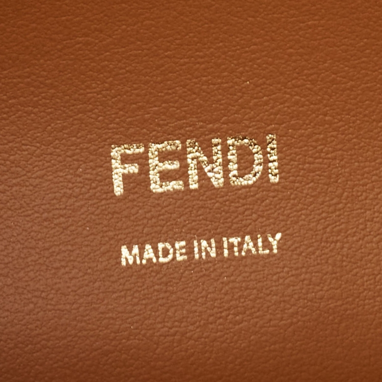 Pre Owned Fendi Red Leather Kan U Shoulder Bag