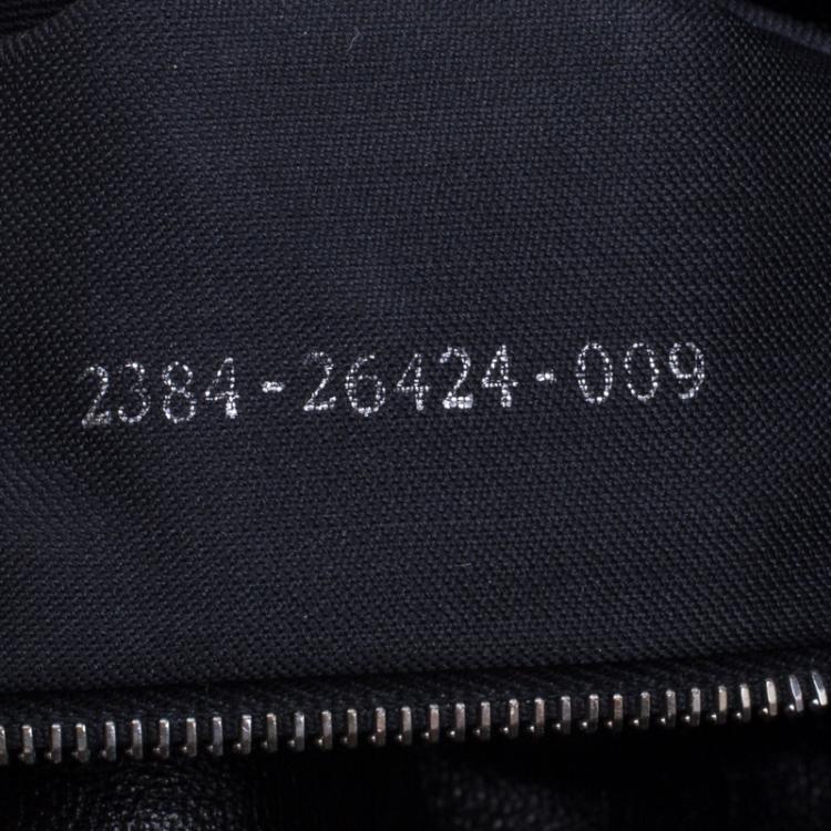 Pre Owned Fendi Black Cashmere Baguette Shoulder Bag