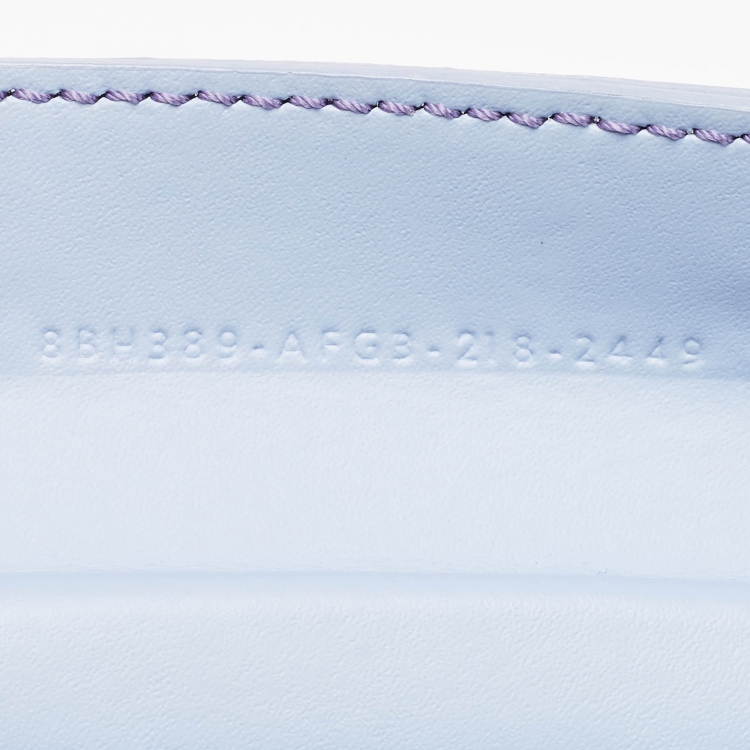Pre Owned Fendi Light Blue Plastic Medium Basket Tote