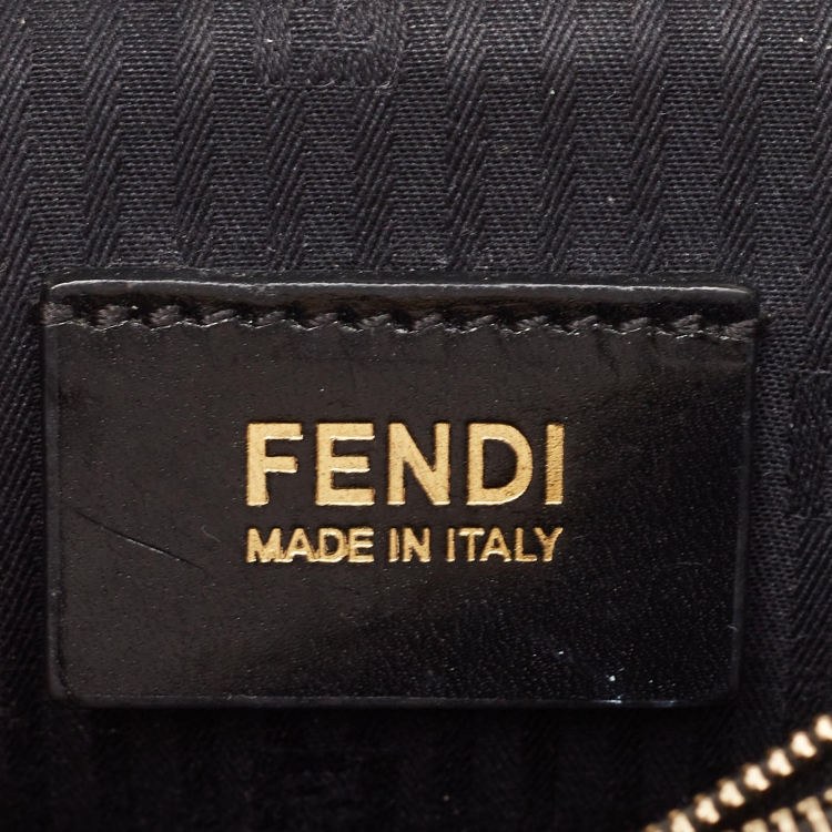 Pre Owned Fendi Black Leather Petite Sac 2jours Tote
