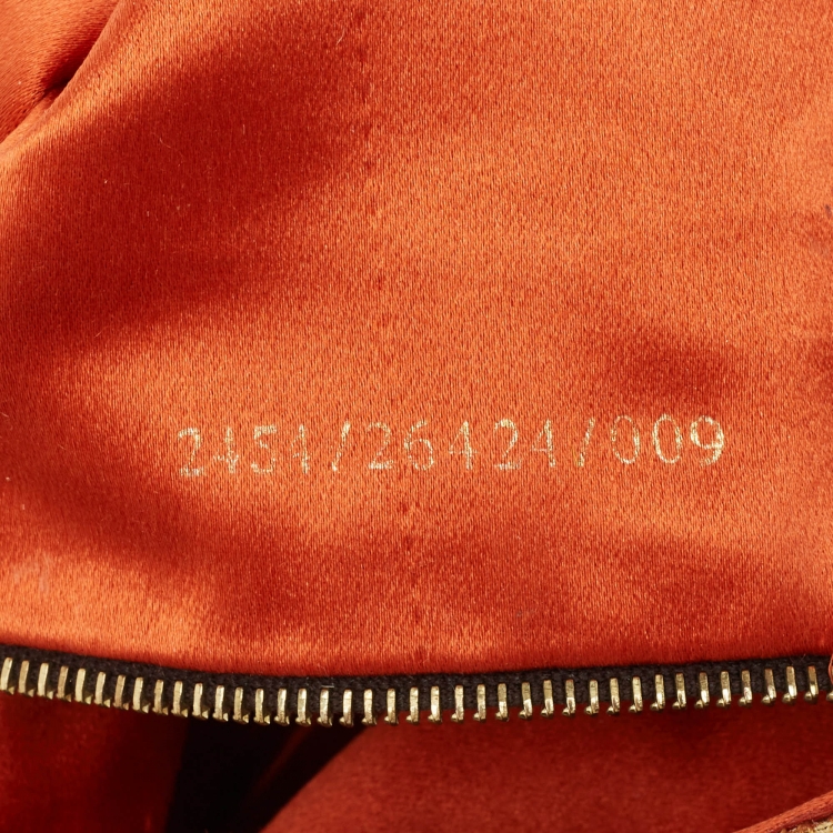 Pre Owned Fendi Brown Beaded and Leather Baguette Bag