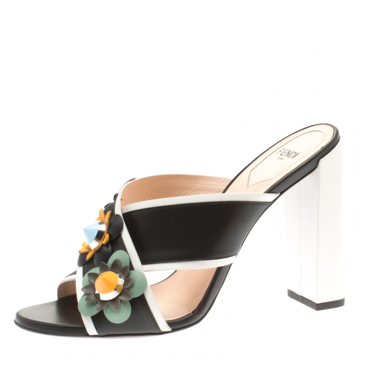 fendi flower sandals