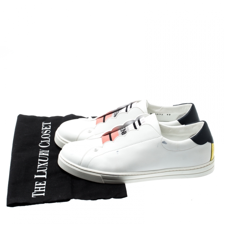 fendi rockoko sneakers white