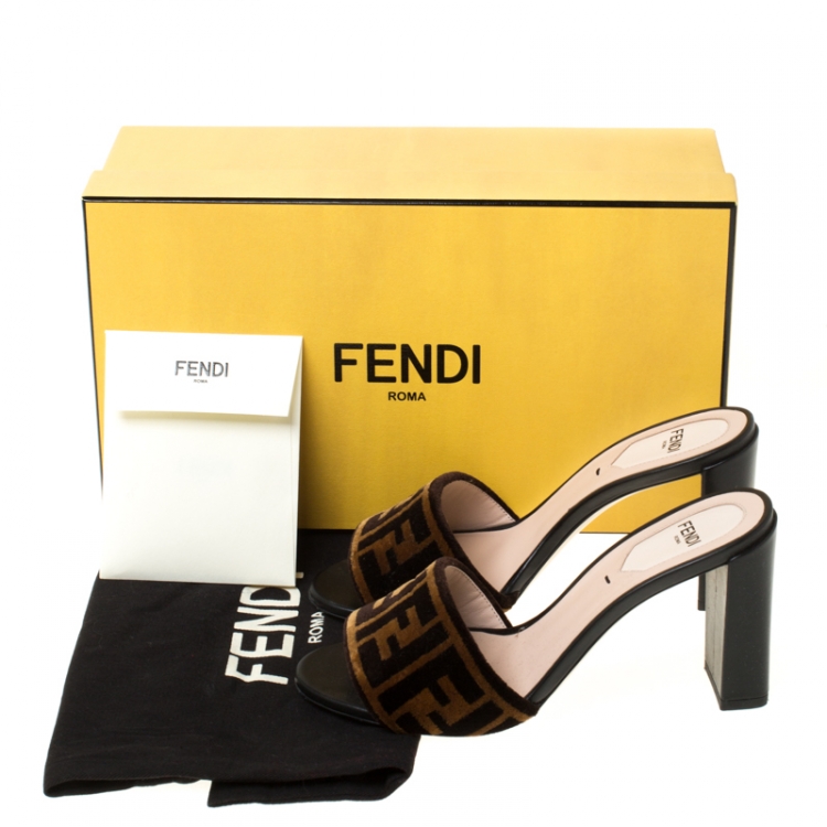 fendi mules heel