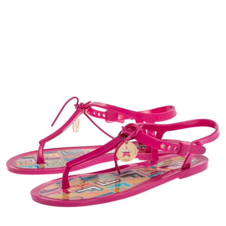fendi jelly sandals