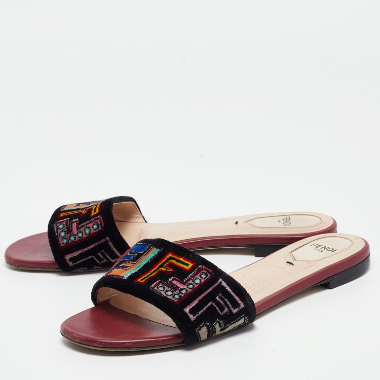 Fendi slides multicolor deals