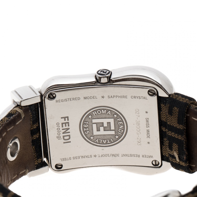 Pre Owned Fendi Mother of Pearl Stainless Steel B.Fendi 3800G Women's Wristwatch 33 mm