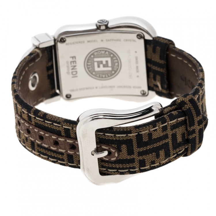 Pre Owned Fendi Mother of Pearl Stainless Steel B.Fendi 3800G Women's Wristwatch 33 mm