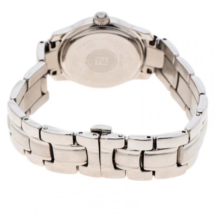 Pre Owned Fendi Black Stainless Steel 210L Women's Wristwatch 26 mm