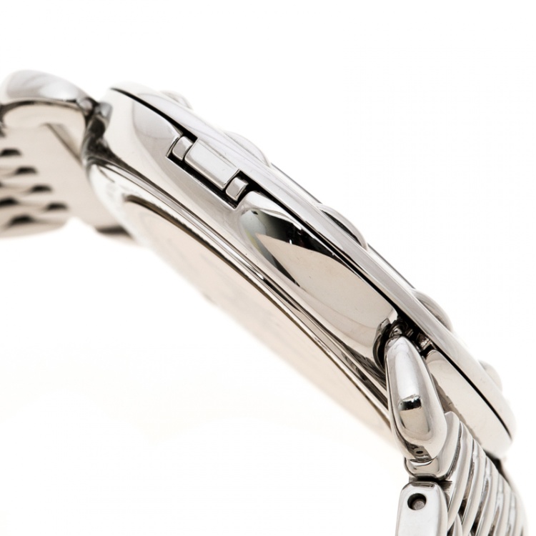 مملوكة مسبقًا Fendi Brown Stainless Steel Selleria 8100M Women's Wristwatch 37 mm