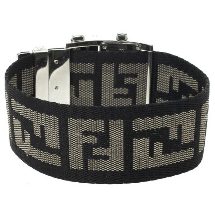 Pre Owned Fendi Cream Zip Code Womens Wristwatch 32 MM