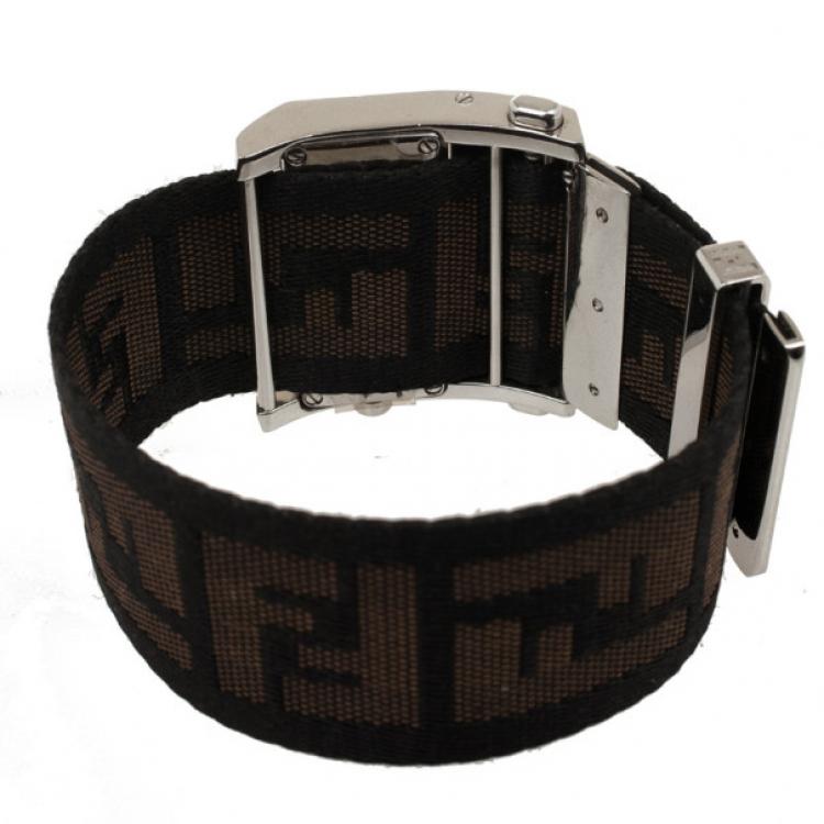 Pre Owned Fendi Cream Zip Code Womens Wristwatch 40 MM