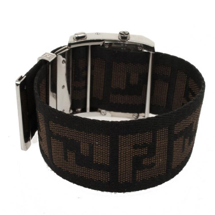 Pre Owned Fendi Cream Zip Code Womens Wristwatch 40 MM