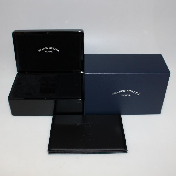 Pre Owned Franck Muller Silver Diamonds Stainless Steel Vanguard V SC AT AC FO D RS Women's Wristwatch 32 x 42 MM