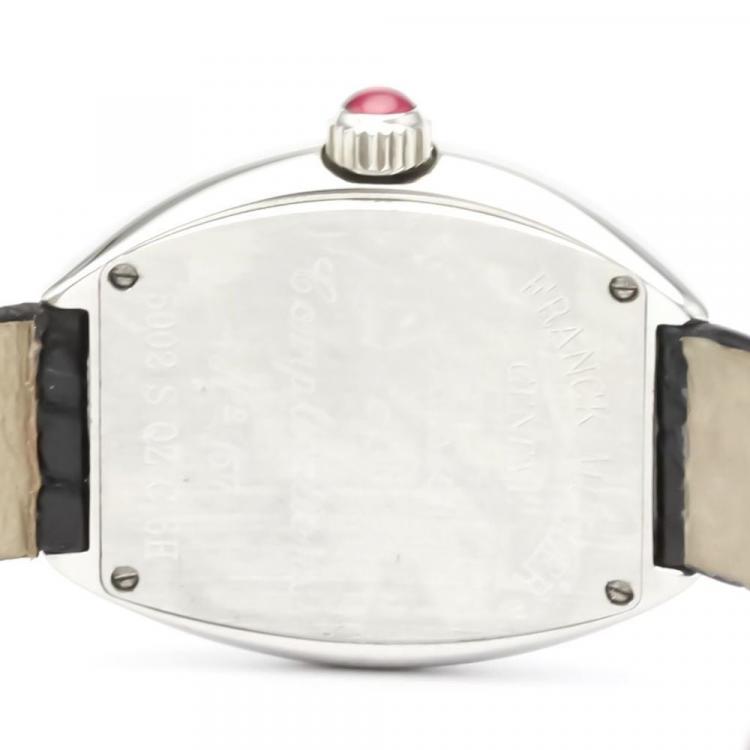 Pre Owned Franck Muller Silver Stainless Steel Heart to Heart 5002S QZ C6H Quartz Women's Wristwatch 26 mm