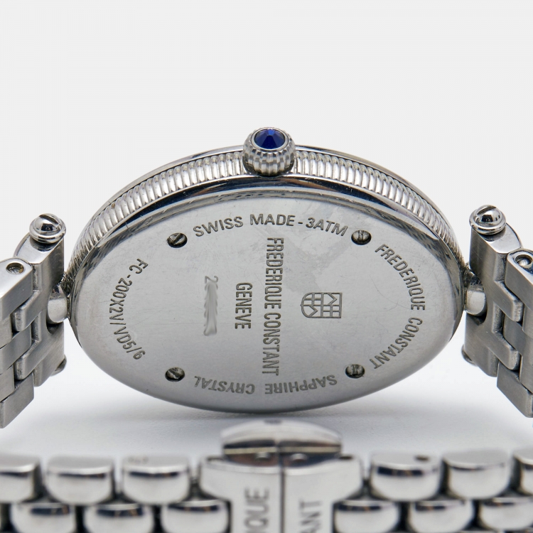 Pre Owned Frederique Constant Mother of Pearl Stainless Steel Classics Art Deco  FC200X2V/VD5/6 Women's Wristwatch 25 mm