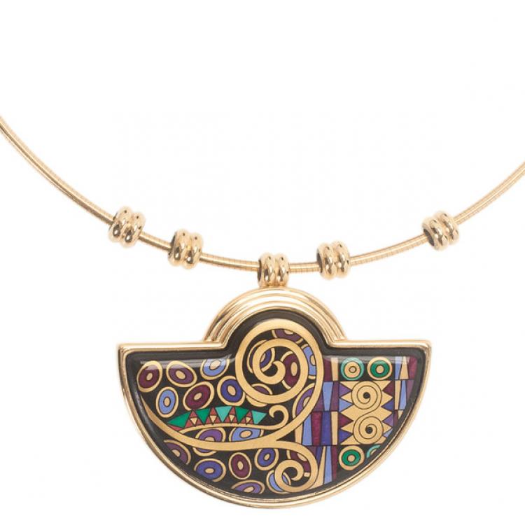 Pre Owned Frey Wille Gold-Plated Multicolor Necklace