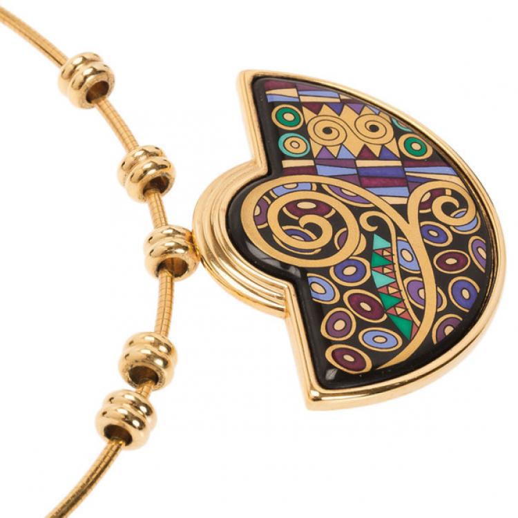 Pre Owned Frey Wille Gold-Plated Multicolor Necklace