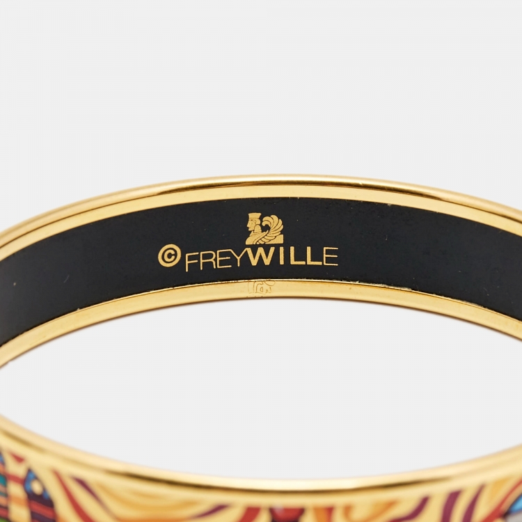 Pre Owned Frey Wille Hommage à Hundertwasser Imperial Bordered Miss Bangle 