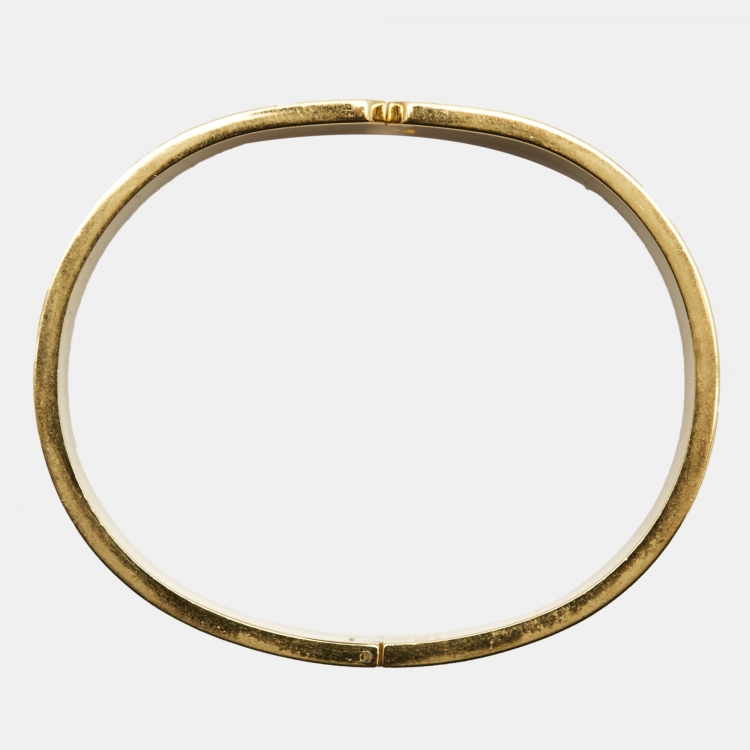 Pre Owned Frey Wille Fire Enamel Gold Tone Bracelet