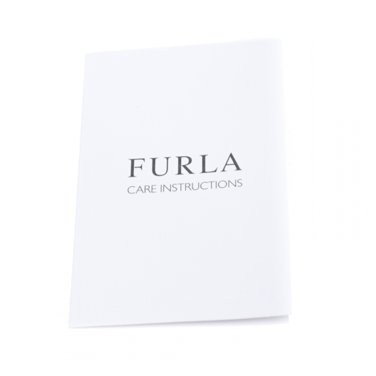 Pre Owned Furla Black Leather Linda Tote
