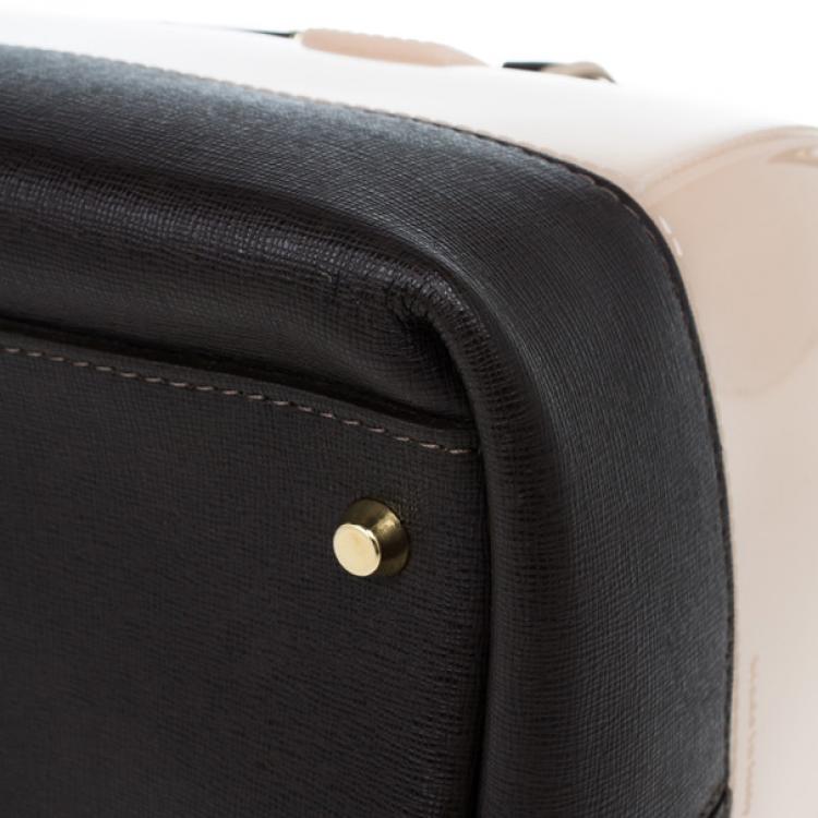 Pre Owned Furla Tri-Color Rubber and Leather Candy Satchel