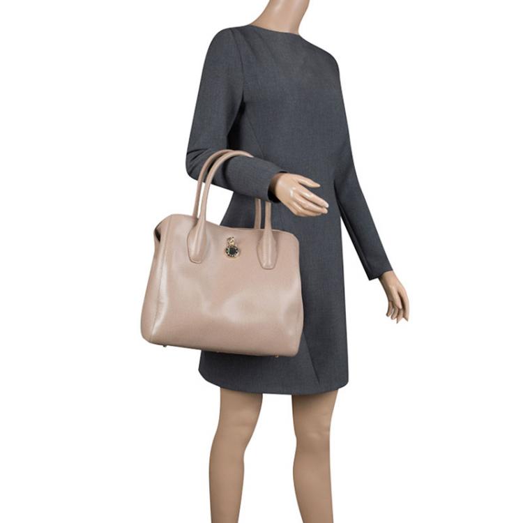 Pre Owned Furla Beige Leather Tote 
