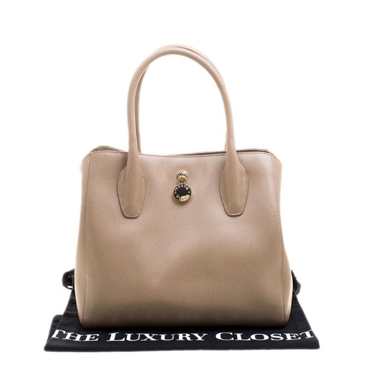 Pre Owned Furla Beige Leather Tote 