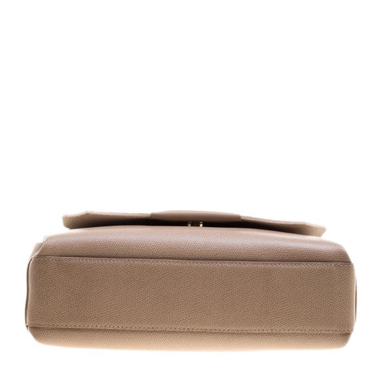 Pre Owned Furla Beige Leather Crossbody Bag