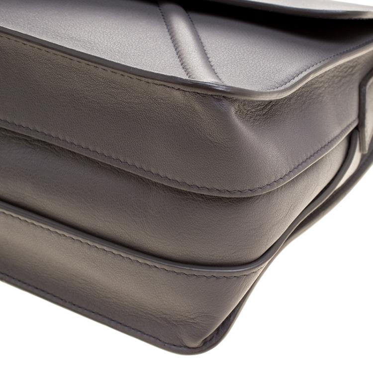 Pre Owned Furla Grey Leather Alice Top Handle Bag
