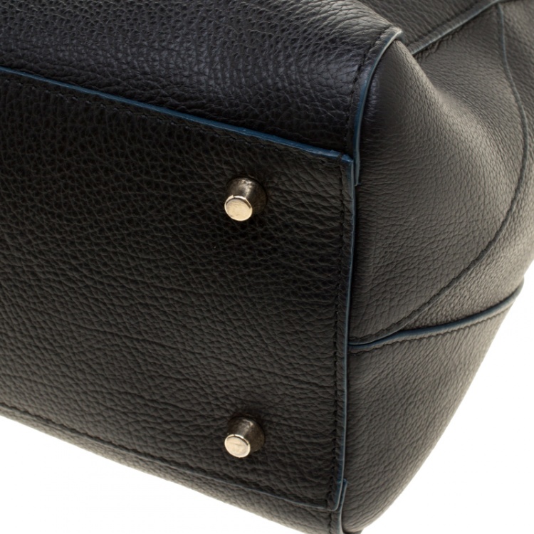مملوكة مسبقًا Furla Black Leather Dome Satchel