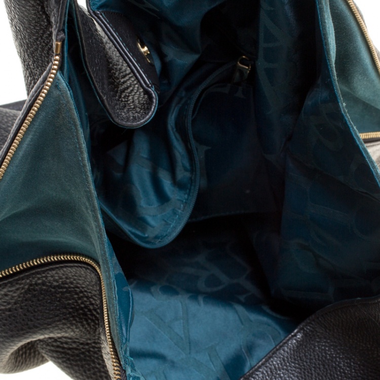 Pre Owned Furla Black Leather Elisabeth Hobo