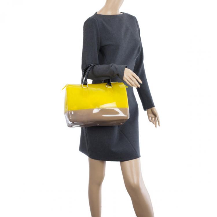 Pre Owned Furla Tricolour Candy Satchel