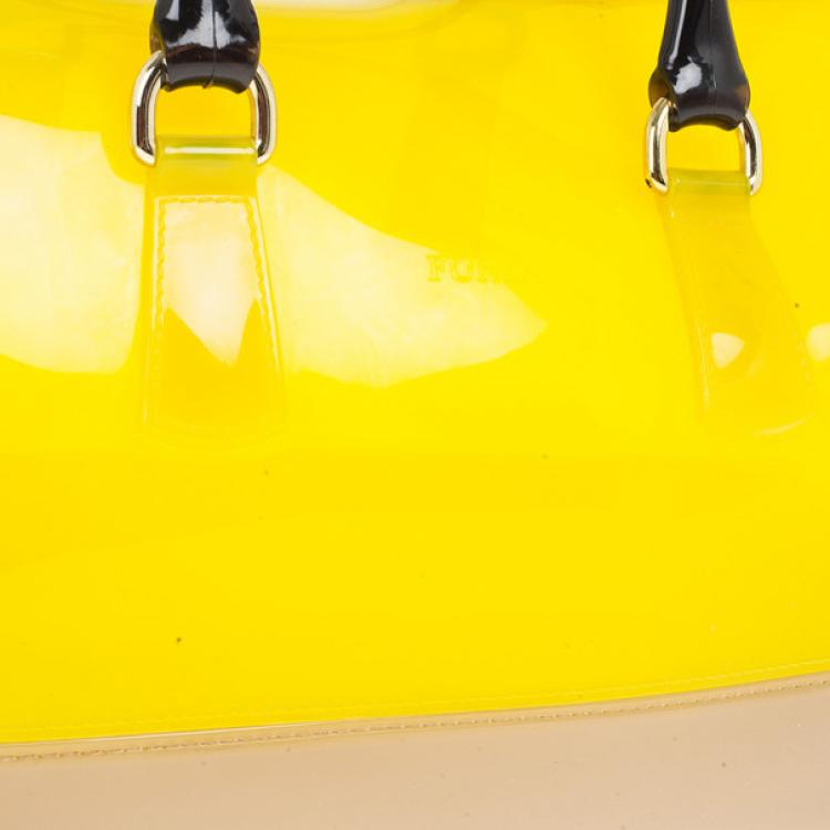 Pre Owned Furla Tricolour Candy Satchel