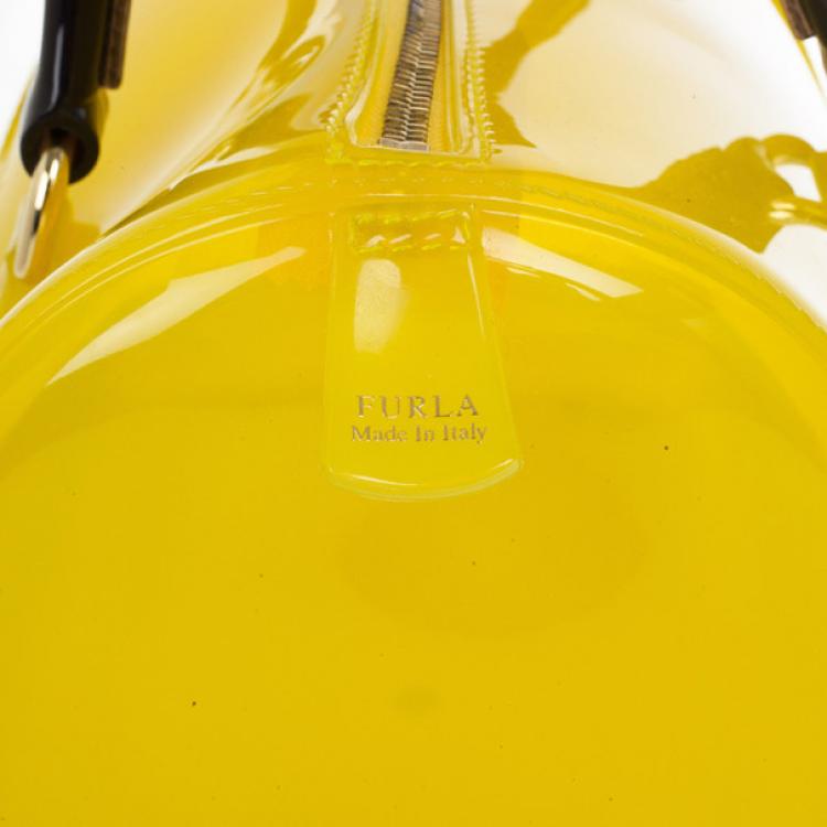 Pre Owned Furla Tricolour Candy Satchel