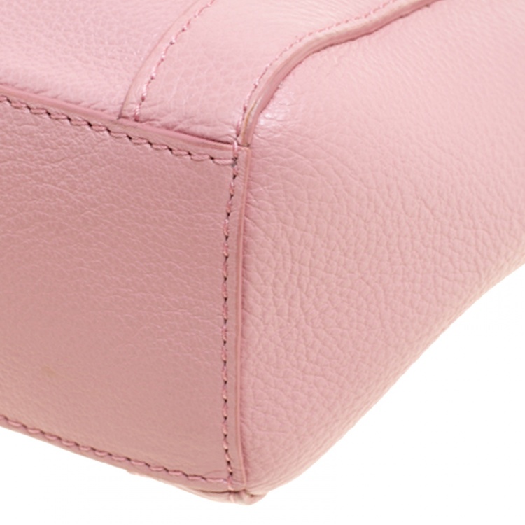 pink leather crossbody bag