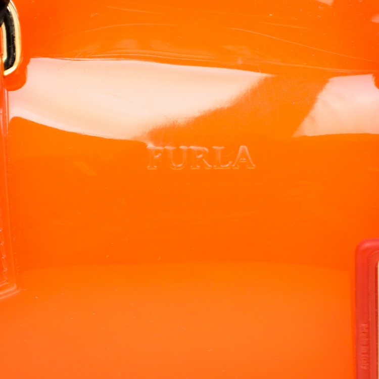 Pre Owned Furla Multicolor Rubber Candy Satchel