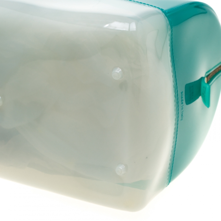 Pre Owned Furla Tri Color Rubber Candy Satchel