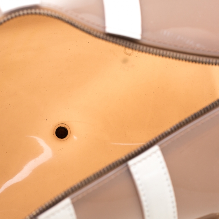 مملوكة مسبقًا Furla Tri Color Rubber and Leather Candy Satchel