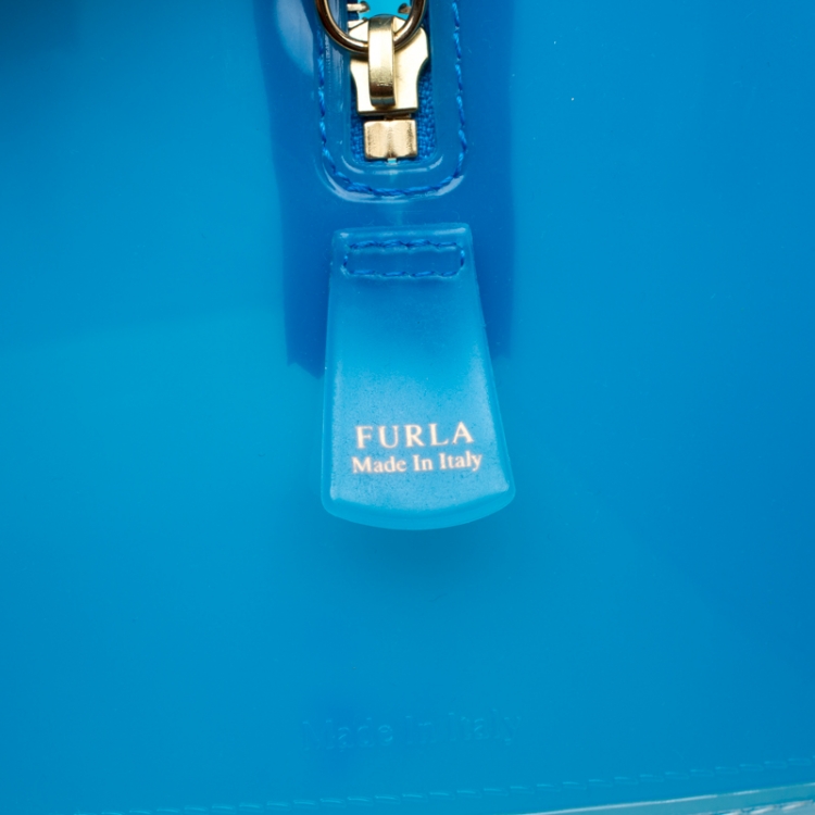 مملوكة مسبقًا Furla Tri color Rubber Candy Satchel